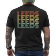 Leeds Retro Home Vintage City Hometown Men's T-shirt Back Print