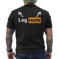 Leg Rests Naughty Dad Jokes Adult Humor Dirty Dad Joke Men's T-shirt Back Print