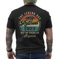 The Legend Has Retired 2023 Not My Problem Anymore Dad Papa Men's T-shirt Back Print