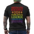 Legende Verlässt Schulgelände Realschule Abschluss 2024 T-Shirt mit Rückendruck