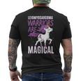 Leiomyosarcoma Warrior Lms Rare Cancer Unicorn Sarcoma Men's T-shirt Back Print