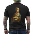 Leonardo Da Vinci's Lady With Ermine On A Men's T-shirt Back Print