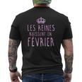 Les Legendes Sont Nees En Fevrier Tshirt T-shirt imprimé au dos
