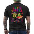 Let's Fiesta Avocado Dancing Cinco De Mayo Mexican Party Men's T-shirt Back Print