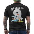 Let's Par I'm 9 9Th Birthday Party Golf Birthday Golfer Men's T-shirt Back Print