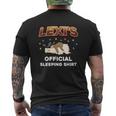 Lexi Personal Sleeping Sleep Napping Name Men's T-shirt Back Print