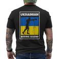 Leyenda De Boxeo Ucraniana Con Bandera Para Boxeador De Ucrania Camiseta Hombre Estampado Espalda