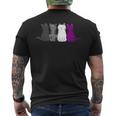 Lgbt Pride Cat Animal Ace Flag Asexuality Demisexual Asexual Men's T-shirt Back Print