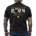 Liberty Hill Texas 2024 Total Solar Eclipse Men's T-shirt Back Print