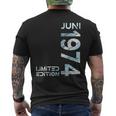 Limited Edition Juni 1974 Mann Frau 50 Geburtstag T-Shirt mit Rückendruck