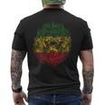 Lion Of Judah Rastafari Roots Rasta Reggae Jamaican Pride Men's T-shirt Back Print