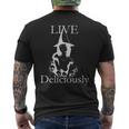 Live Deliciously Witch Men's T-shirt Back Print