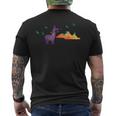 Llama Leona And Birds Men's T-shirt Back Print