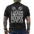 Locker Bleibpapa Macht Das Schon Heimwerker Screwdriver T-Shirt mit Rückendruck