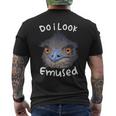 Do I Look Amused Australian Emu Bird Love Emus Men's T-shirt Back Print