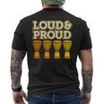 “Loud & Proud” A Djembe Joke For African Drumming Men's T-shirt Back Print