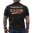 Love Bacon Powered By Bacon Idea Fun Men's T-shirt Back Print