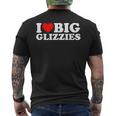 I Love Big Glizzies I Heart Dog Lover Glizzy Gobbler Men's T-shirt Back Print