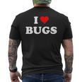 I Love Bugs Men's T-shirt Back Print