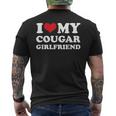 I Love My Cougar Girlfriend Valentin Day For Girlfriend Men's T-shirt Back Print