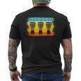 Love Djembe Drum Music Retro Vintage African Drumming Men's T-shirt Back Print