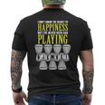 I Love Djembe Drumming Play African Drum Secret To Happiness Men's T-shirt Back Print