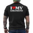 I Love My Girlfriend Matching Valentine's Day Couples Men's T-shirt Back Print