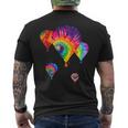 Love Hot Air Balloon Tiedye Ballooning Hobby Wear Dark Men's T-shirt Back Print