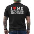 I Love My Hot Cougar Girlfriend Gf I Heart My Hot Girlfriend Men's T-shirt Back Print