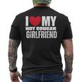 I Love My Hot Cougar Girlfriend Heart My Hot Cougar Gf Men's T-shirt Back Print
