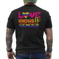 Love Knows No Gender Lgbtq Equality Gay Lesbian Pride Men's T-shirt Back Print