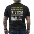 Love More Than Lifting Is Being A Dad Gym Father Mens Back Print T-shirt