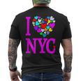 I Love NycHeart New York City T Men's T-shirt Back Print