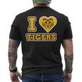 I Love Tigers Tigercat Tiger Men's T-shirt Back Print