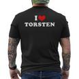 I Love Torsten Ich Liebe Torsten T-Shirt mit Rückendruck