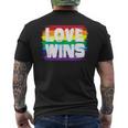 Love Wins Cute Witty Lgbt Community Men's T-shirt Back Print