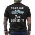 Lowered Trucks For Lowrider Pickups Mini Truck Slammed Men's T-shirt Back Print