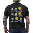 Lunar Eclipse Solar Eclipse 2024 And Apocalypse April 08 24 Men's T-shirt Back Print