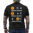 Lunar Eclipse Solar Eclipse Apocalypse Astronomy Men's T-shirt Back Print