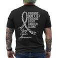 Lung Cancer Awareness Friends Fighter Support Men's T-shirt Back Print
