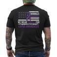 Lupus Awareness We Wear Purple For Lupus Awareness Men's T-shirt Back Print