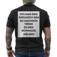 Lustiges Spruch Kurzärmliges Herren-T-Kurzärmliges Herren-T-Shirt Geräusch beim Schweigen – Schwarz, Statement Mode
