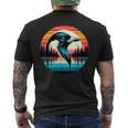 Magpie Bird Sunset Retro Style Safari Vintage 70S Men's T-shirt Back Print