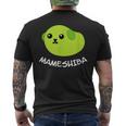 Mameshiba Edamame Bean Dog With Cute Grean Pea Men's T-shirt Back Print