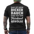 Männer Kein Dicker Bauch Feinkost Gewölbe Papaatertag T-Shirt mit Rückendruck