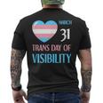 March 31 Trans Day Of Visibility Awareness Transgender Ally Men's T-shirt Back Print