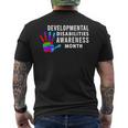 March Is Developmental Disabilities Awareness Month Men's T-shirt Back Print