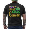 Mardi Gras Cruise New Orleans Carnival Mask Fat Tuesdays Men's T-shirt Back Print