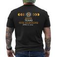 Mason Tx Texas Total Solar Eclipse 2024 Men's T-shirt Back Print