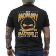 Masters Graduation My Mommy Mastered It Class Of 2024 Men's T-shirt Back Print